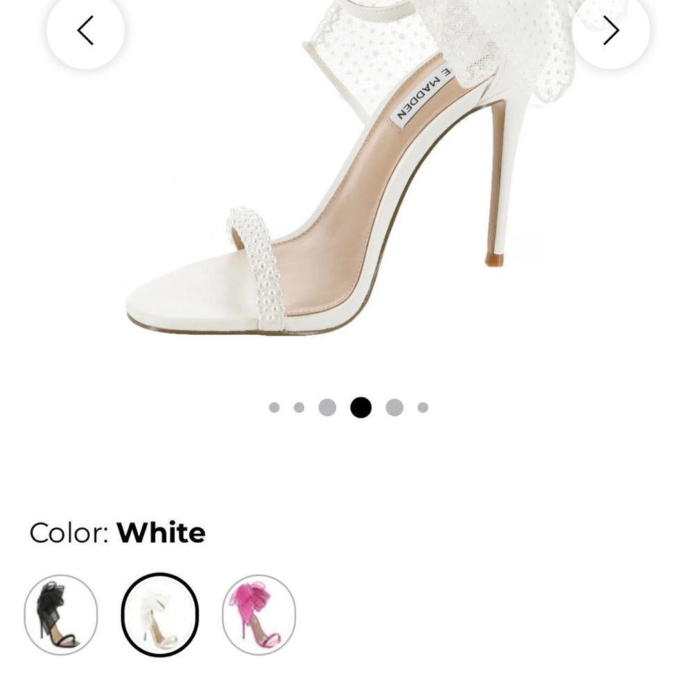 Sold elsewhere! Steve Madden White Elegant Heels